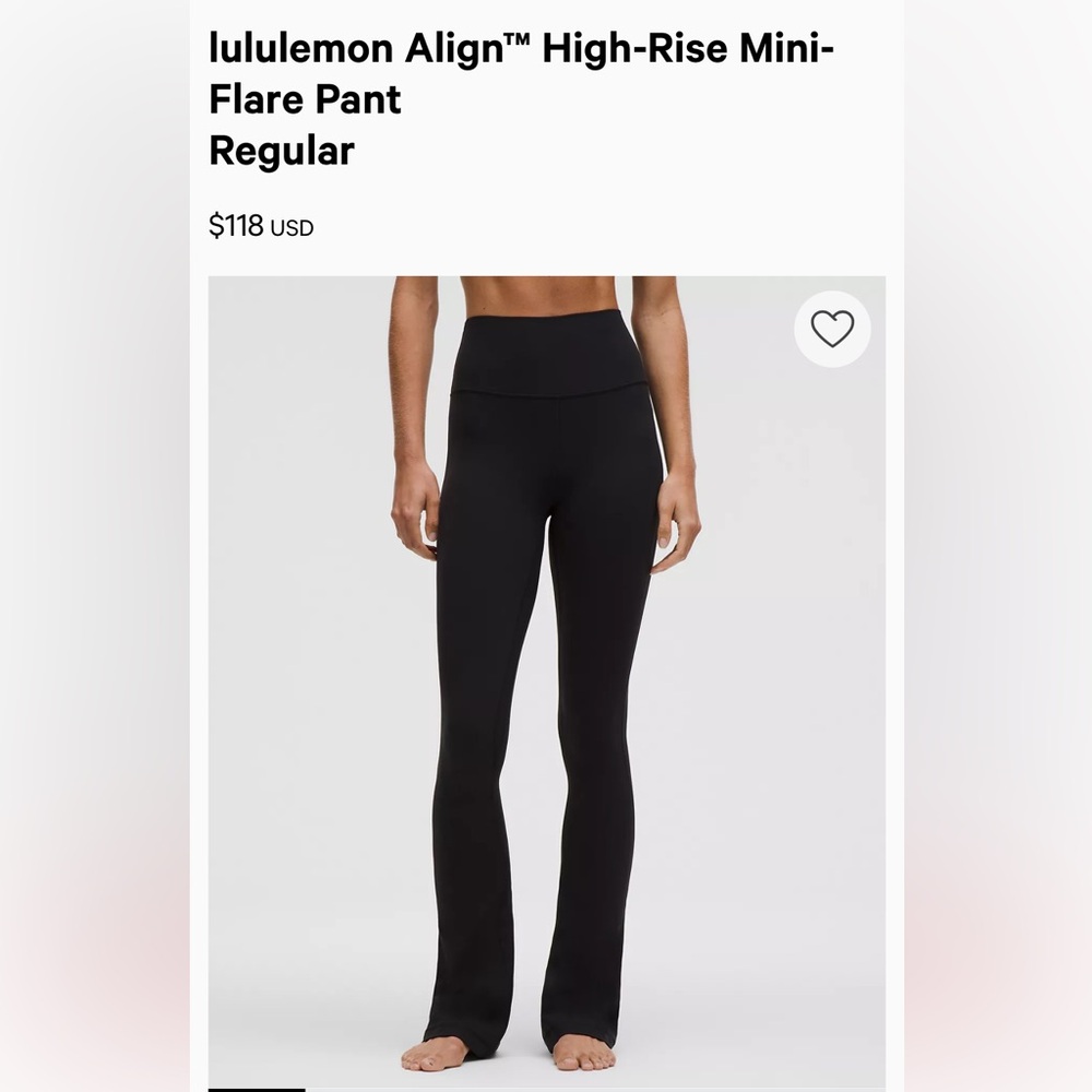 Lululemon Align Mini Flare Pant *Regular